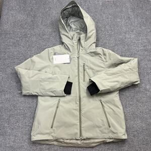 Halfdays Lawrence Jacket Womens XL Sage Green Waterproof Insulated Hooded Coat